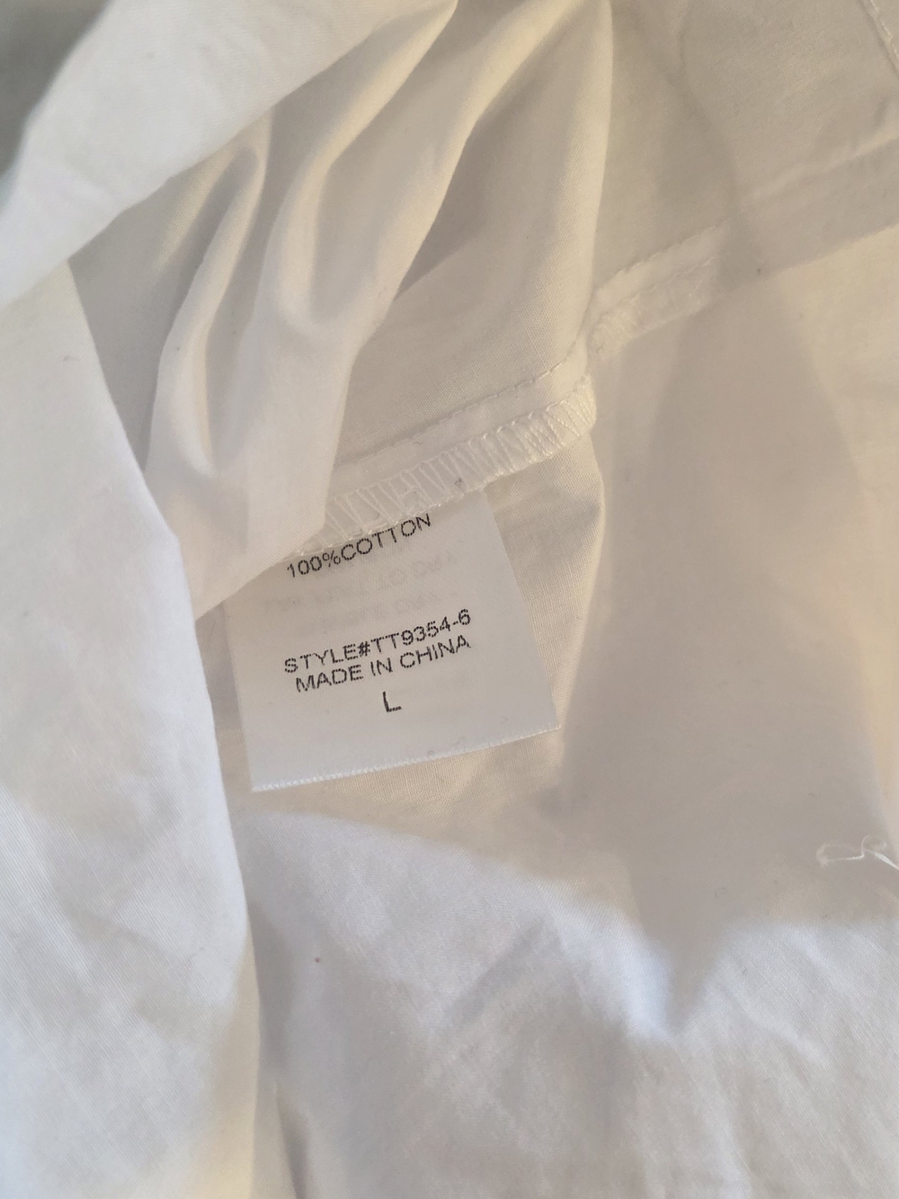 Ellison White Cotton Button Front Top - Picture 4 of 7